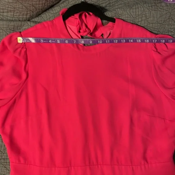 NWT Hot pink long sleeve Halogen dress, XXL - Picture 12 of 12